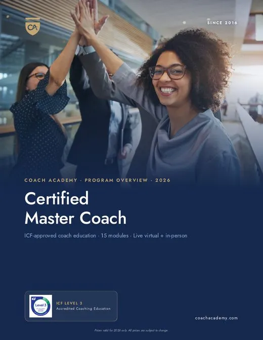 Certified Master Coach program overview cover