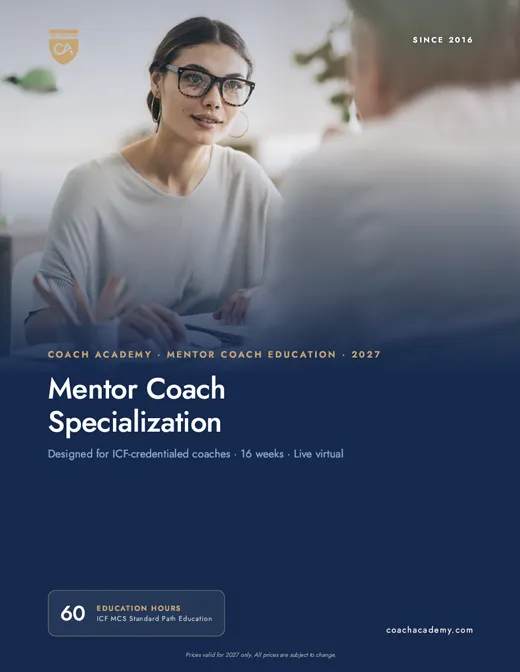 Mentor Coach Specialization program overview cover