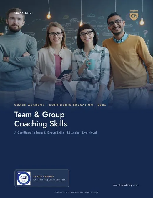 Team & Group Coaching Skills program overview cover